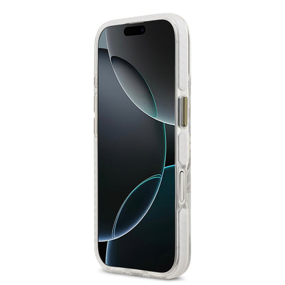 iPhone 17 Kılıf Lacoste Orjinal Lisanslı M-safe Şarj Özellikli Gold Timsah Logolu Buzlu Kapak