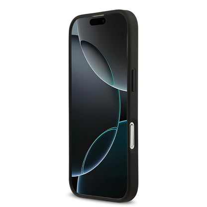 iPhone 17 Kılıf Lacoste Orjinal Lisanslı M-safe Şarj Özellikli PU Deri Tasarımlı Karışık Monogram Desenli Kapak