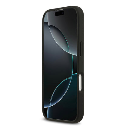 iPhone 17 Kılıf Lacoste Orjinal Lisanslı M-safe Şarj Özellikli PU Deri Tasarımlı Kartlıklı Karışık Monogram Desenli Kapak