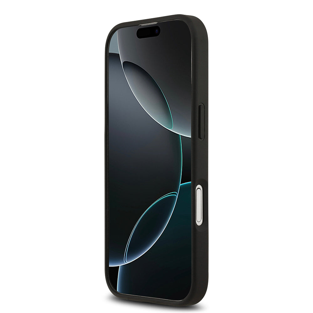 iPhone 17 Kılıf Lacoste Orjinal Lisanslı M-safe Şarj Özellikli PU Deri Tasarımlı Kartlıklı Karışık Monogram Desenli Kapak