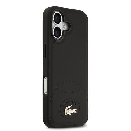 iPhone 17 Kılıf Lacoste Orjinal Lisanslı M-safe Şarj Özellikli PU Deri Tasarımlı Metal Logolu Kapak