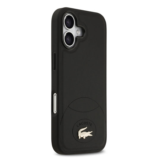 iPhone 17 Kılıf Lacoste Orjinal Lisanslı M-safe Şarj Özellikli PU Deri Tasarımlı Metal Logolu Kapak