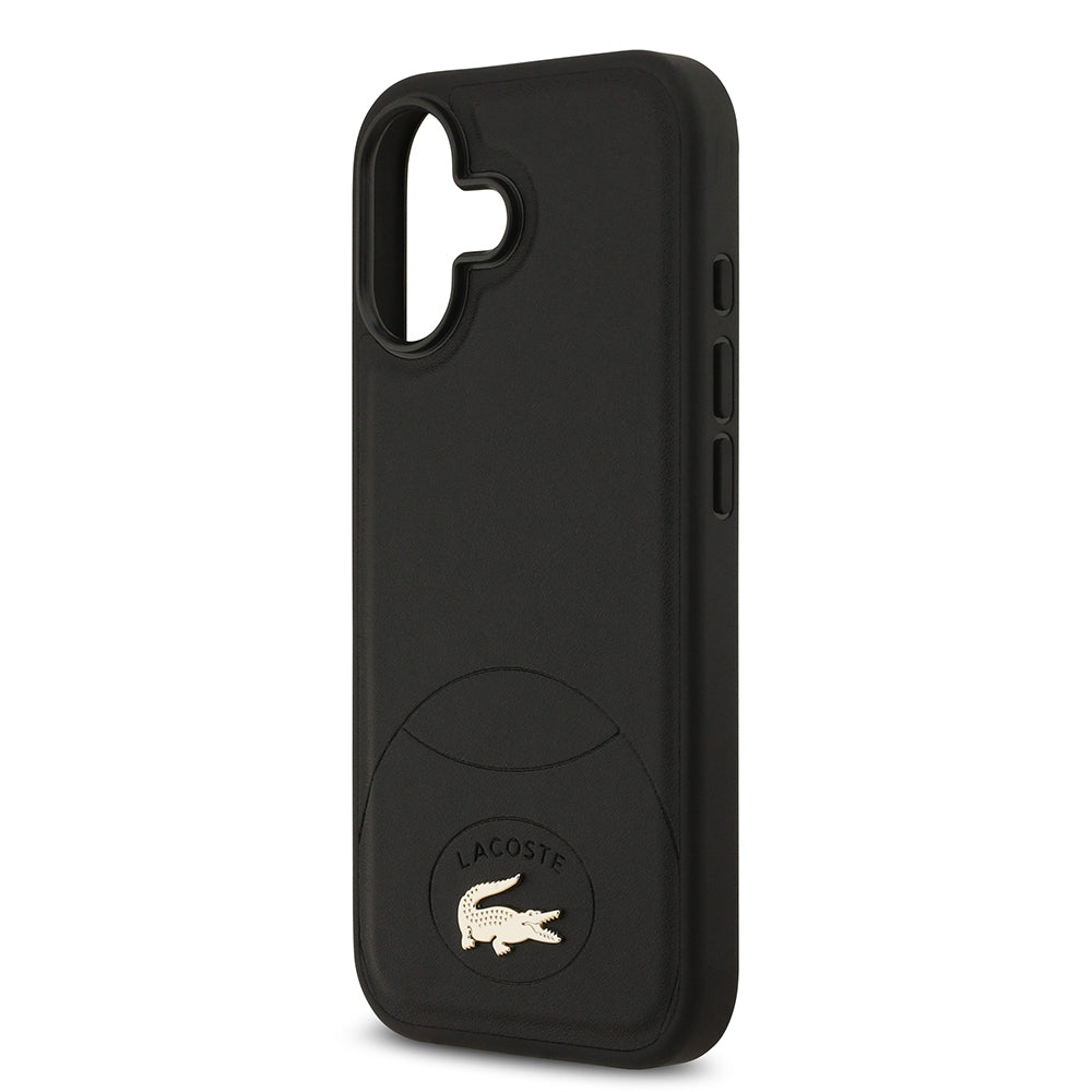 iPhone 17 Kılıf Lacoste Orjinal Lisanslı M-safe Şarj Özellikli PU Deri Tasarımlı Metal Logolu Kapak