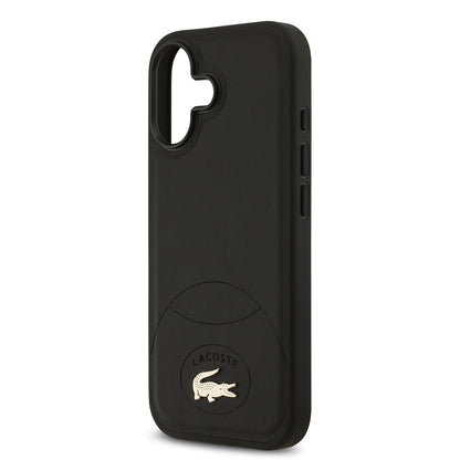 iPhone 17 Kılıf Lacoste Orjinal Lisanslı M-safe Şarj Özellikli PU Deri Tasarımlı Metal Logolu Kapak