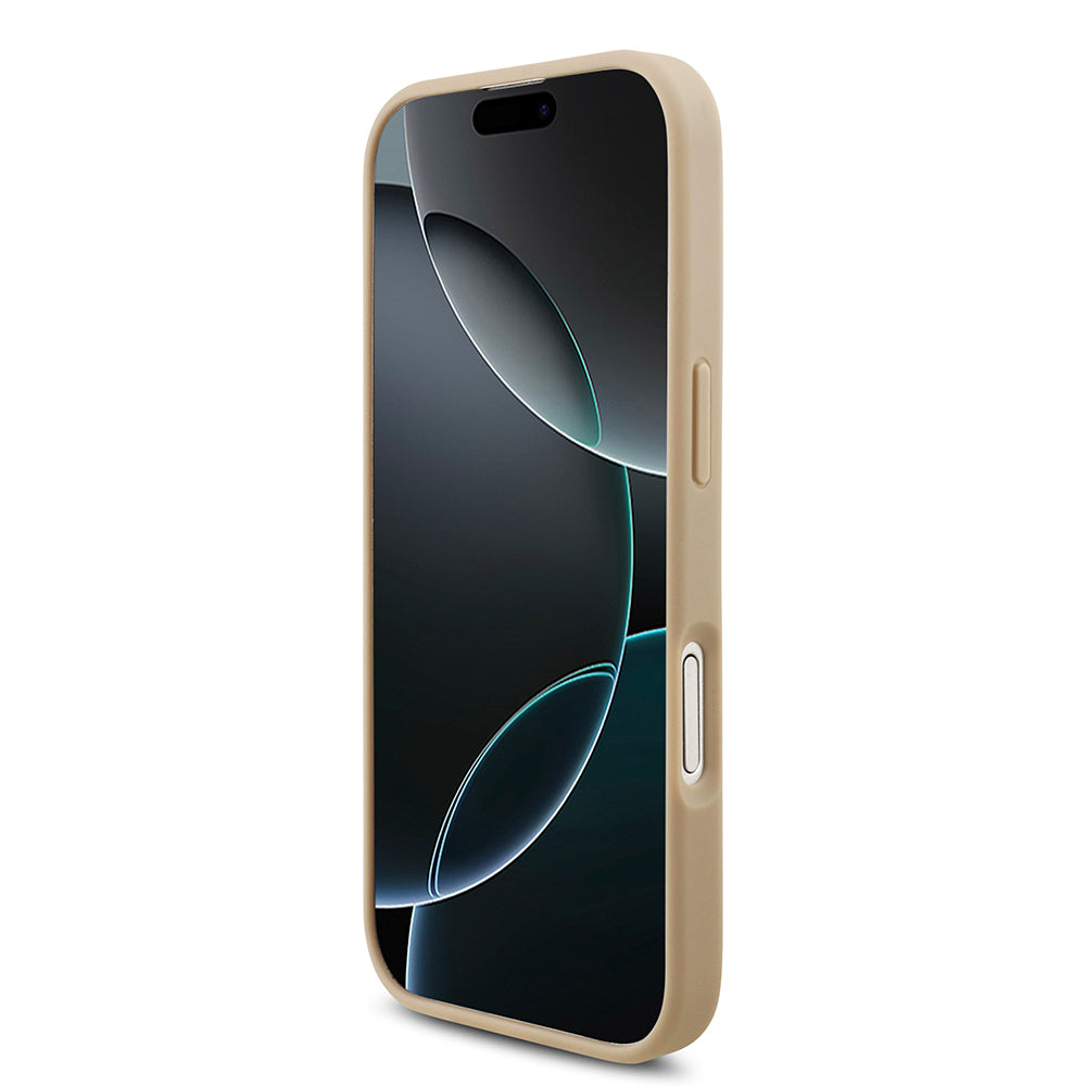 iPhone 17 Kılıf Lacoste Orjinal Lisanslı M-safe Şarj Özellikli PU Pike Desenli Metal Logolu Kartlıklı Kapak