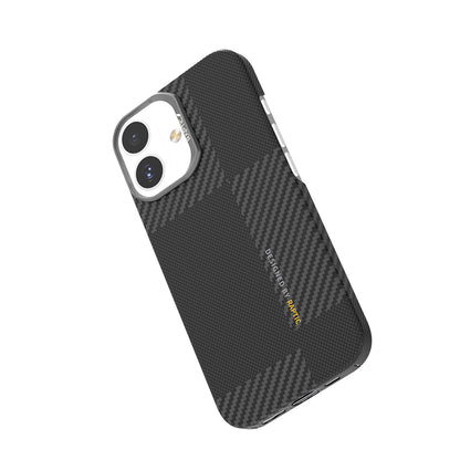 iPhone 17 Kılıf M-safe Şarj Özellikli 600D Metal Kamera Çerçeveli Raptic Aramid Fiber Geotik Serisi Kapak
