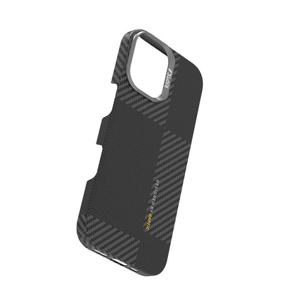 iPhone 17 Kılıf M-safe Şarj Özellikli 600D Metal Kamera Çerçeveli Raptic Aramid Fiber Geotik Serisi Kapak