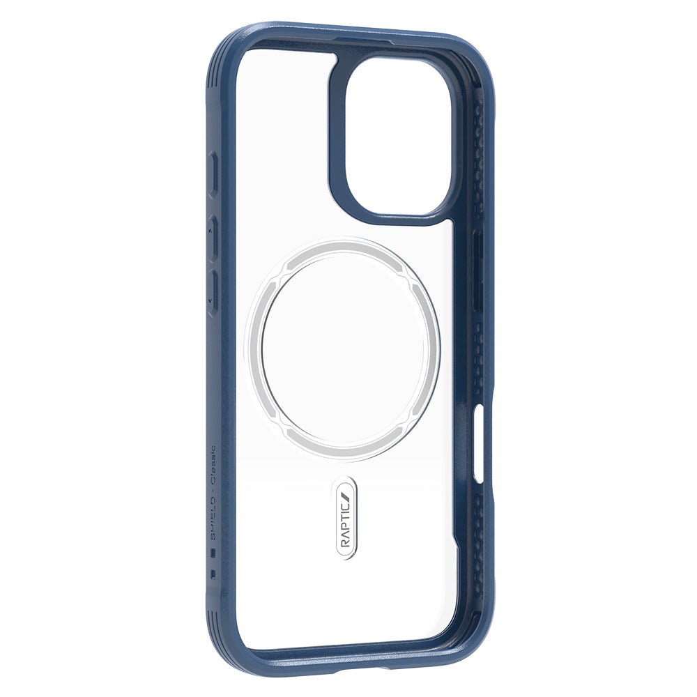 iPhone 17 Kılıf M-safe Şarj Özellikli Airbagli Raptic Shield Serisi Şeffaf Arka Yüzey Kapak