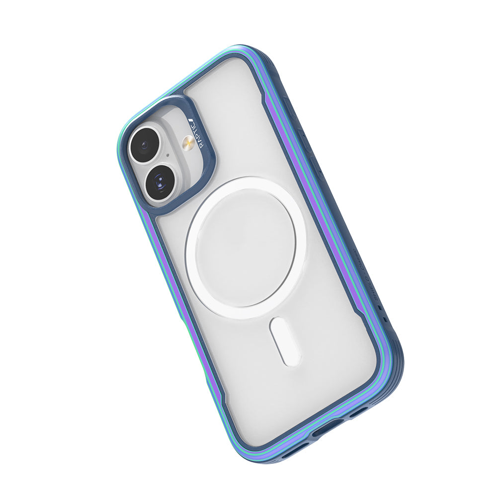 iPhone 17 Kılıf M-safe Şarj Özellikli Airbagli Raptic Shield Serisi Şeffaf Arka Yüzey Kapak
