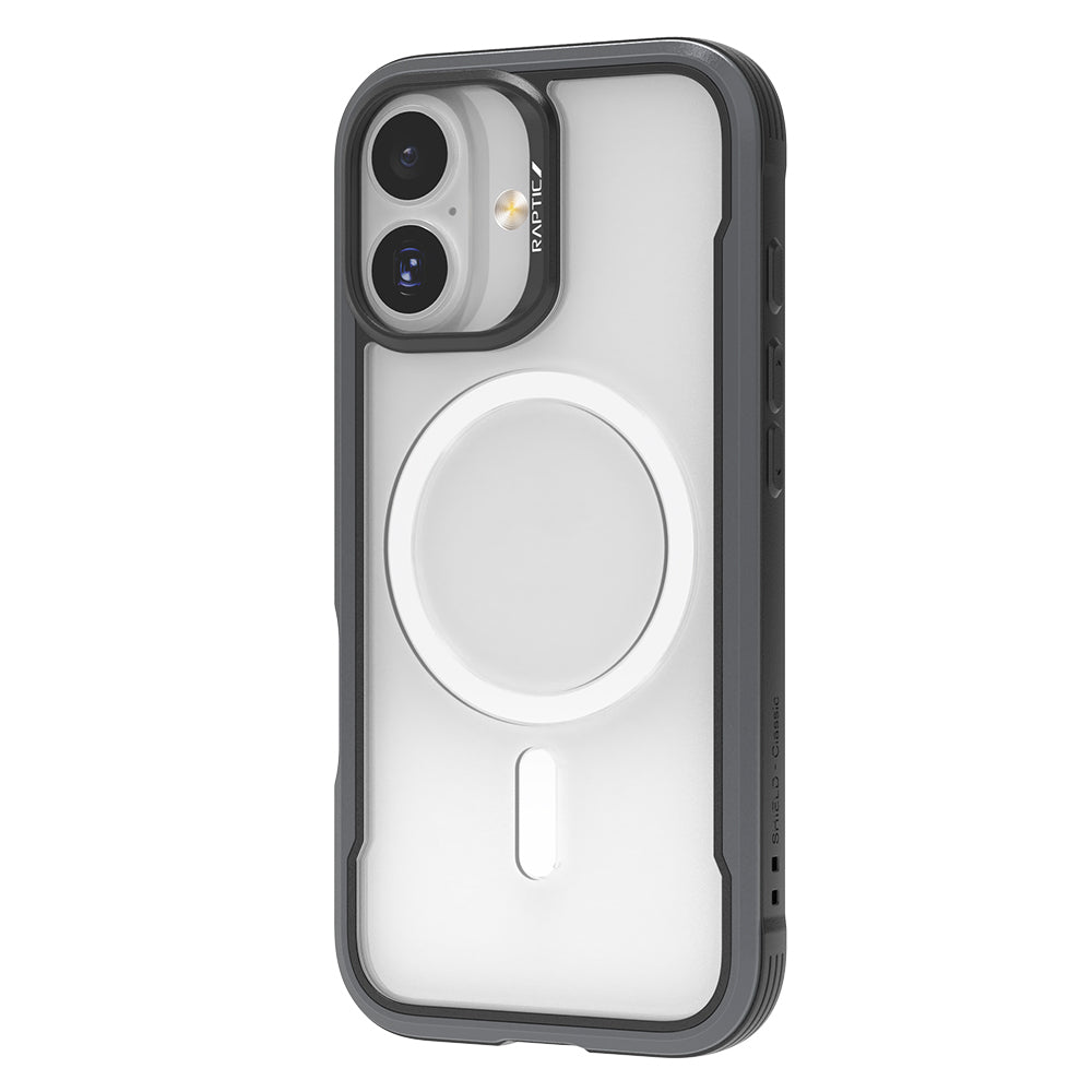 iPhone 17 Kılıf M-safe Şarj Özellikli Airbagli Raptic Shield Serisi Şeffaf Arka Yüzey Kapak