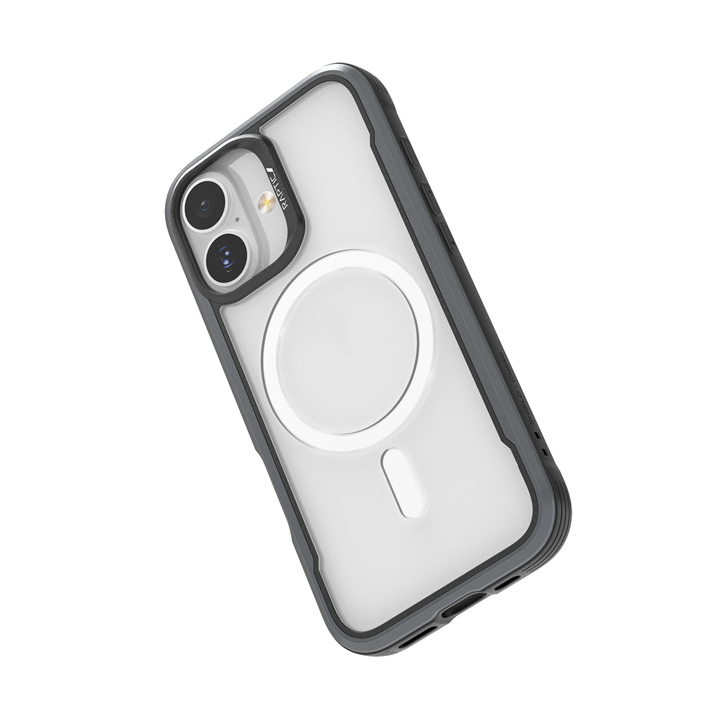iPhone 17 Kılıf M-safe Şarj Özellikli Airbagli Raptic Shield Serisi Şeffaf Arka Yüzey Kapak