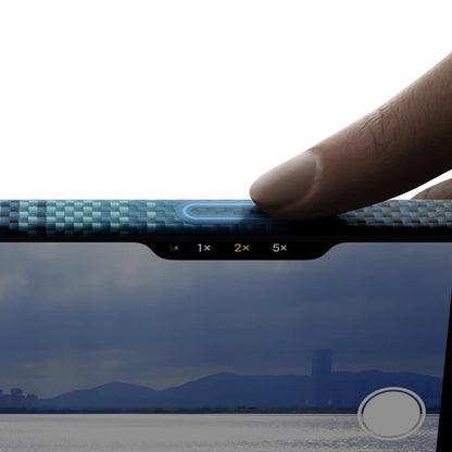 iPhone 17 Kılıf M-safe Şarj Özellikli Aramid Fiber Pitaka Tactile Woven Sunset-Moonrise Serisi Kapak