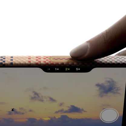 iPhone 17 Kılıf M-safe Şarj Özellikli Aramid Fiber Pitaka Tactile Woven Sunset-Moonrise Serisi Kapak