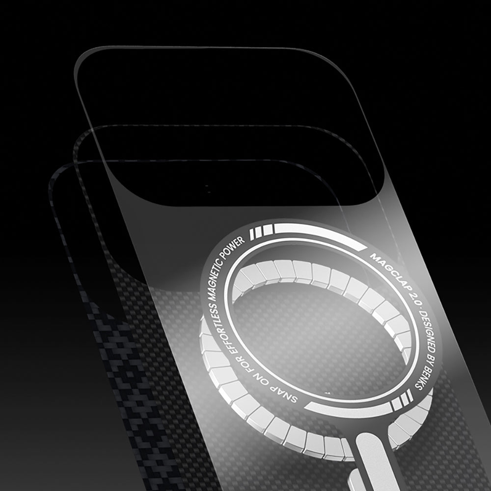iPhone 17 Kılıf M-Safe Şarj Özellikli Benks ArmorAir ArmorGrid Serisi Kevlar Kapak