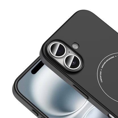 Apple iPhone 17 Kılıf M-Safe Şarj Özellikli Kamera Korumalı Zore Elio Sert PC Kapak