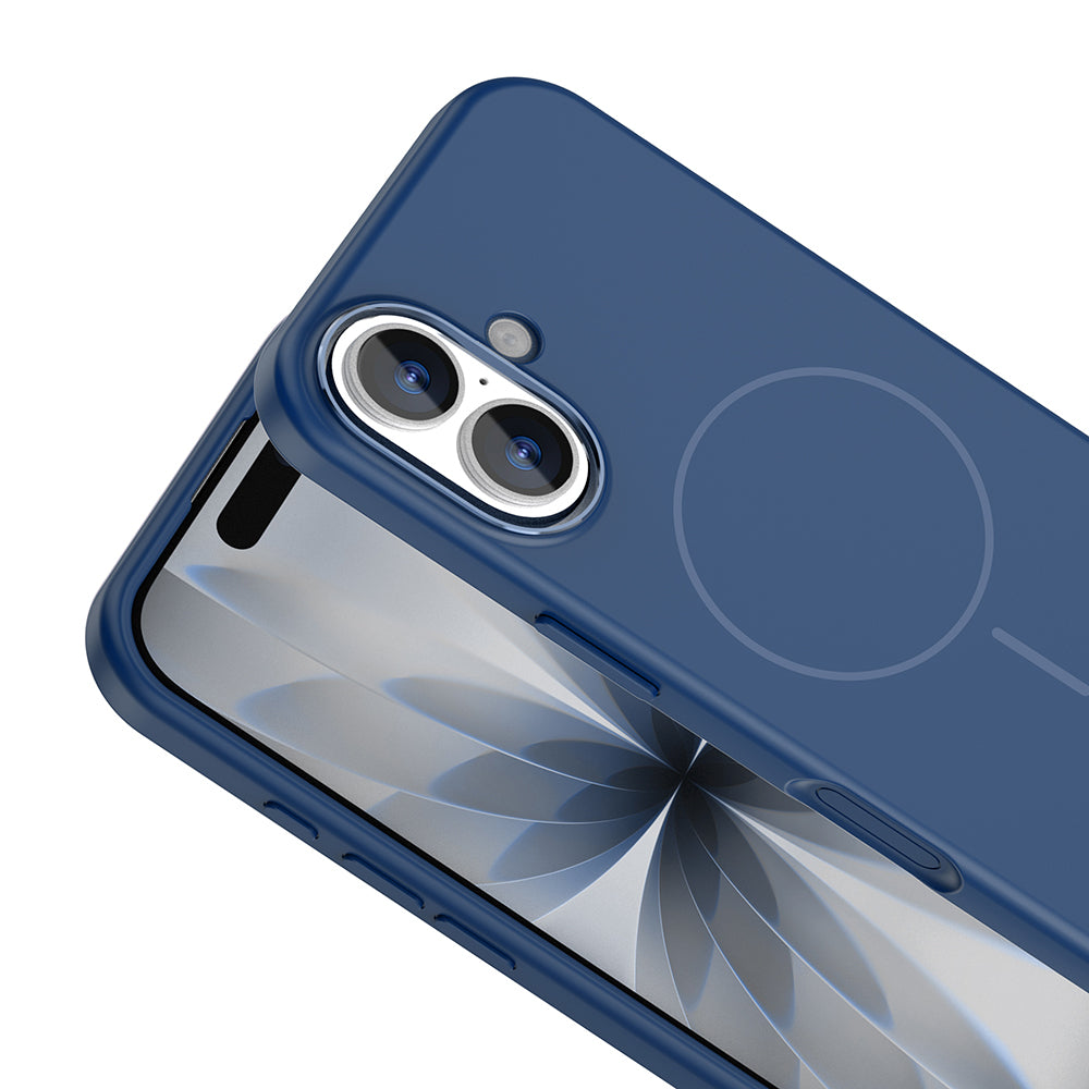 Apple iPhone 17 Kılıf M-Safe Şarj Özellikli Metal Kamera Çerçeveli Zore Edi Silikon Kapak