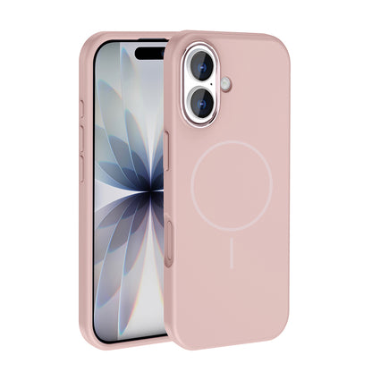 Apple iPhone 17 Kılıf M-Safe Şarj Özellikli Metal Kamera Çerçeveli Zore Edi Silikon Kapak
