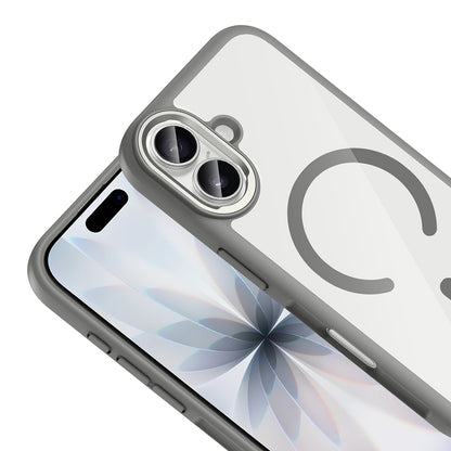 Apple iPhone 17 Kılıf M-Safe Şarj Özellikli Metal Kamera Çerçeveli Zore Tiko Kapak