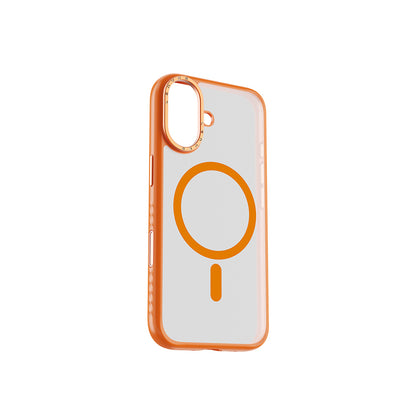 iPhone 17 Kılıf M-safe Şarj Özellikli Metal Kamera Standlı Lenyes CK226 PC Kapak