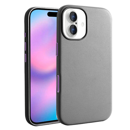 Apple iPhone 17 Kılıf M-safe Şarj Özellikli PU Deri Görünümlü Zore Kupra Kapak