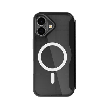 iPhone 17 Kılıf M-Safe Şarj Özellikli Raptic Air Folio Şeffaf Kartlıklı Kapaklı Kılıf