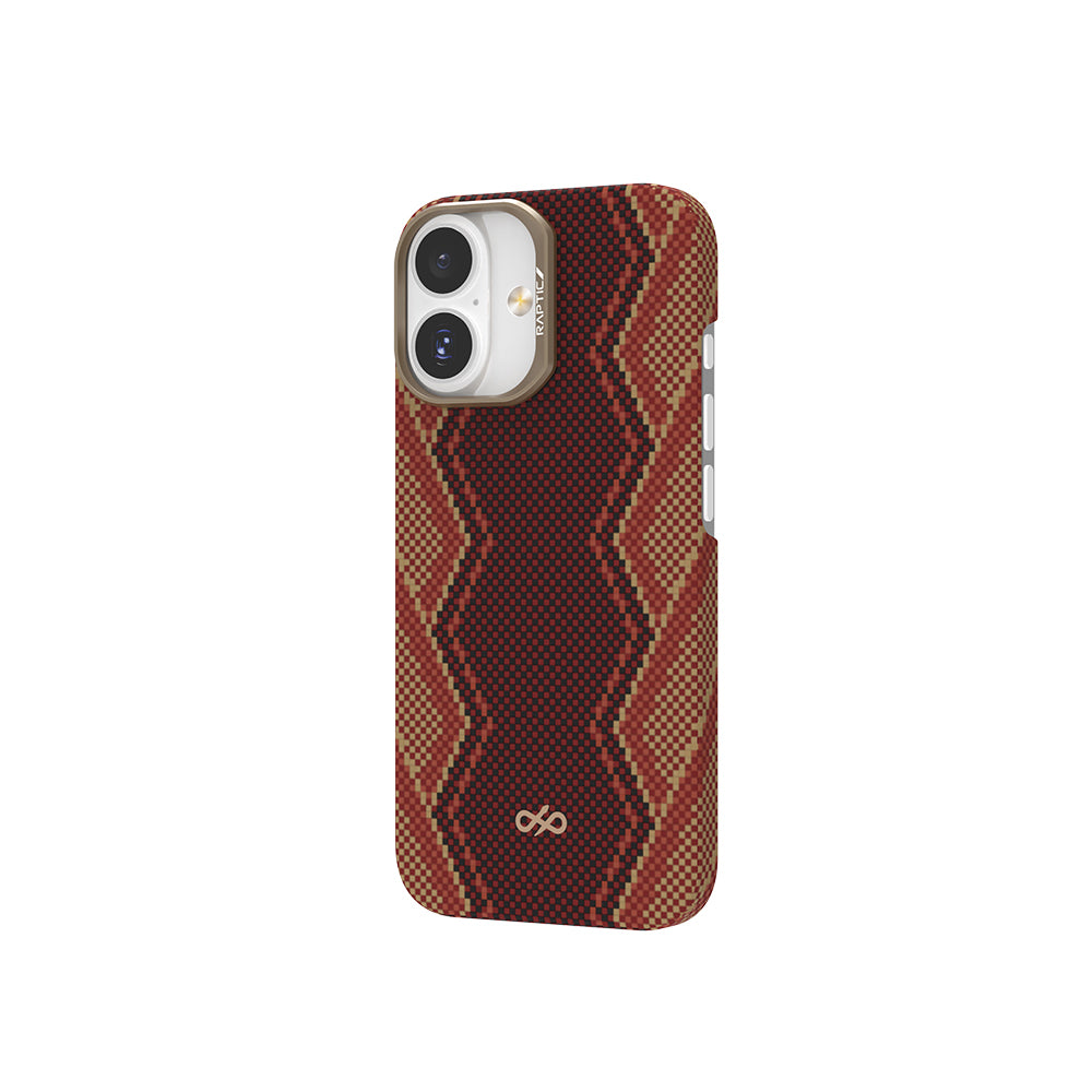 iPhone 17 Kılıf M-safe Şarj Özellikli Raptic Aramid Skin Bionic Serisi Kapak