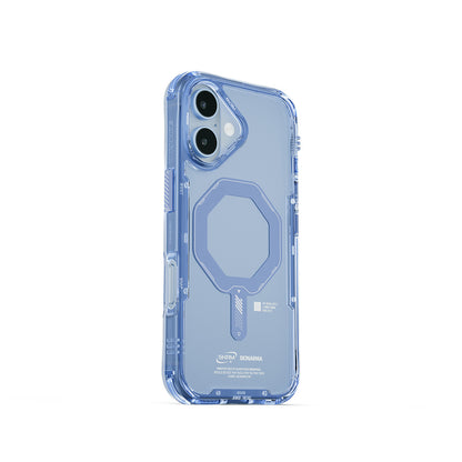 iPhone 17 Kılıf M-safe Şarj Özellikli Şeffaf Airbag Tasarımlı Skinarma Saido Mag-Charge Kapak