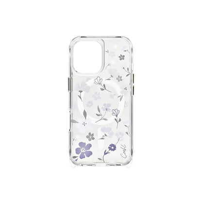 iPhone 17 Kılıf M-safe Şarj Özellikli Şeffaf Arka Yüzey Çiçekli Coehl Amara Kapak