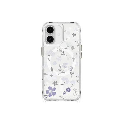 iPhone 17 Kılıf M-safe Şarj Özellikli Şeffaf Arka Yüzey Çiçekli Coehl Amara Kapak