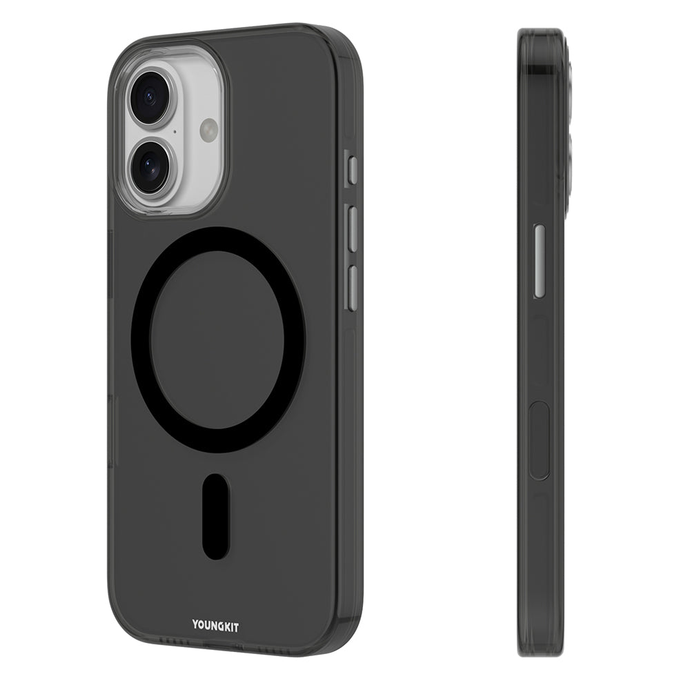 iPhone 17 Kılıf M-safe Şarj Özellikli Şeffaf Youngkit Crystal Shield Serisi Kapak