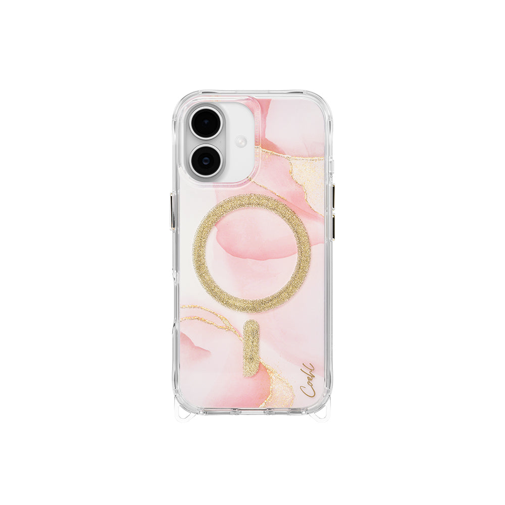 iPhone 17 Kılıf M-safe Şarj Özellikli Simli Magnetik Coehl Aeris Kapak