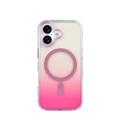 Apple iPhone 17 Kılıf M-safe Şarj Özellikli Transparan Renk Geçişli Zore Toros Kapak