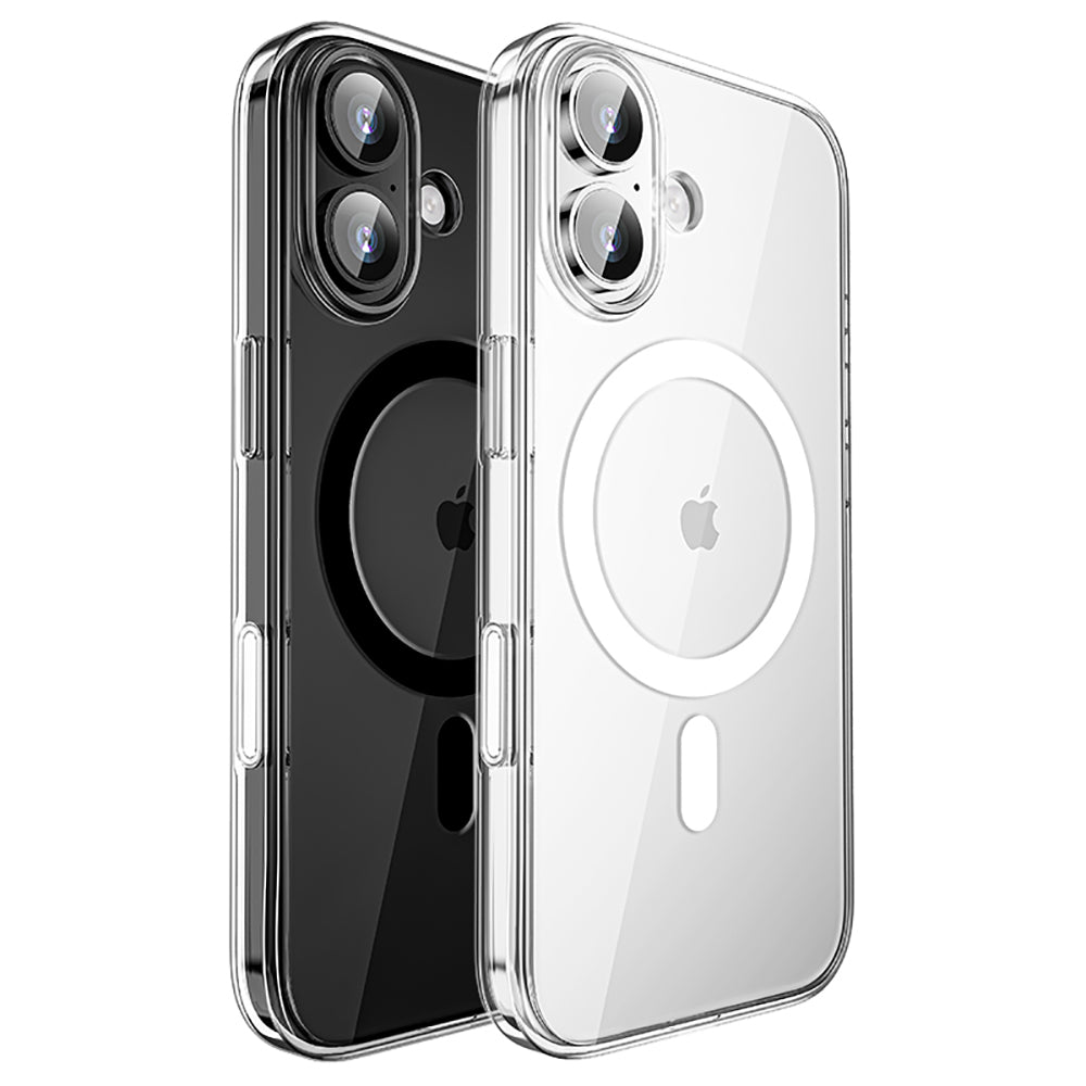 iPhone 17 Kılıf M-safe Şarj Özellikli Transparan Sert PC Wlons Pita Kapak