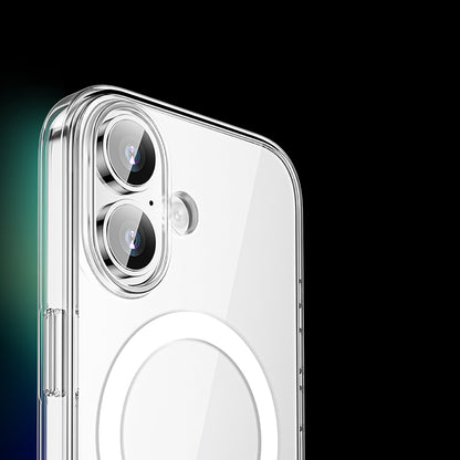 iPhone 17 Kılıf M-safe Şarj Özellikli Transparan Sert PC Wlons Pita Kapak