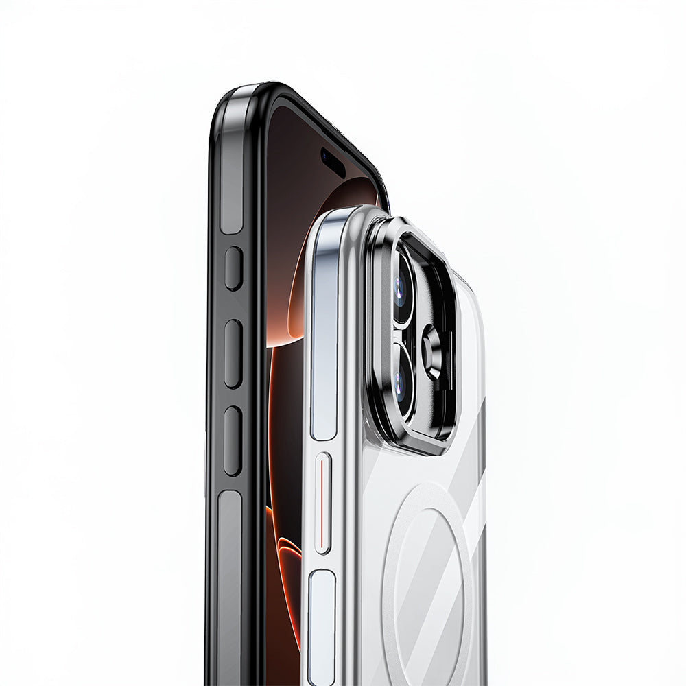 iPhone 17 Kılıf M-safe Şarj Özellikli Wlons Standlı Efsane Kapak
