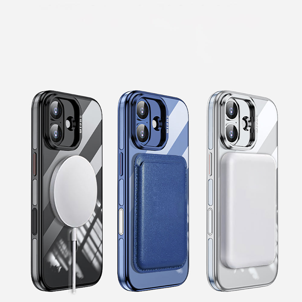 iPhone 17 Kılıf M-safe Şarj Özellikli Wlons Standlı Efsane Kapak