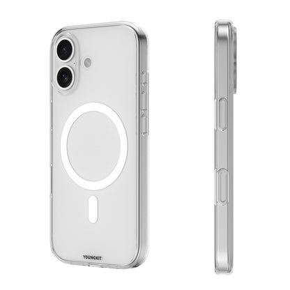 iPhone 17 Kılıf M-safe Şarj Özellikli Youngkit Clear Serisi Kapak