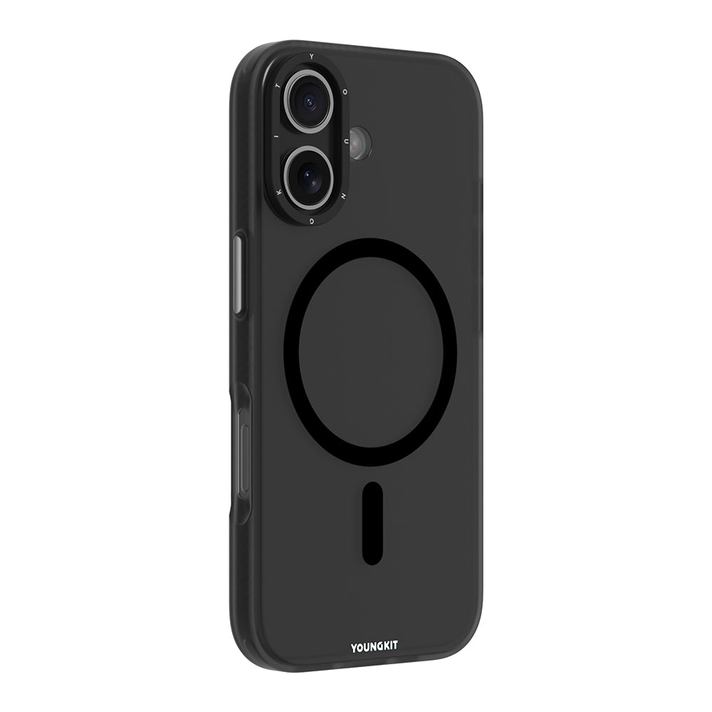 iPhone 17 Kılıf M-safe Şarj Özellikli Youngkit Hidden Sand Serisi Kapak