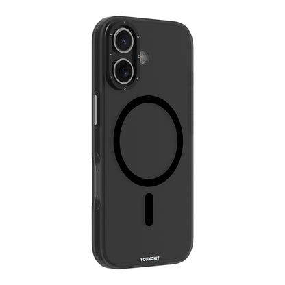iPhone 17 Kılıf M-safe Şarj Özellikli Youngkit Hidden Sand Serisi Kapak