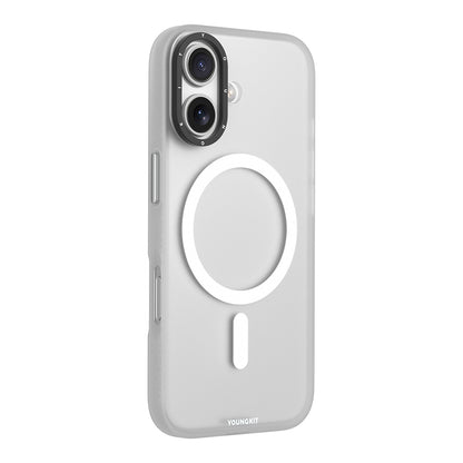 iPhone 17 Kılıf M-safe Şarj Özellikli Youngkit Hidden Sand Serisi Kapak