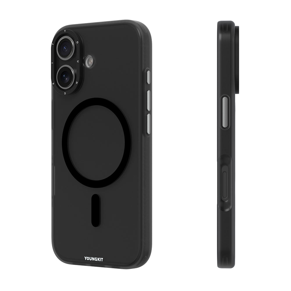 iPhone 17 Kılıf M-safe Şarj Özellikli Youngkit Hidden Sand Serisi Kapak
