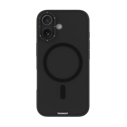 iPhone 17 Kılıf M-safe Şarj Özellikli Youngkit Hidden Sand Serisi Kapak