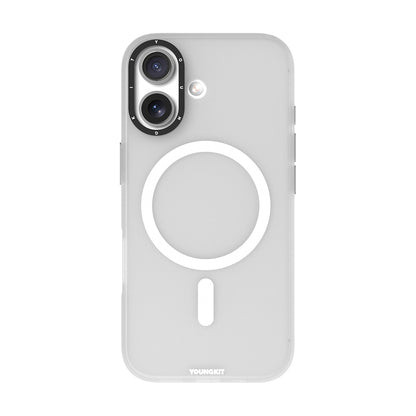 iPhone 17 Kılıf M-safe Şarj Özellikli Youngkit Hidden Sand Serisi Kapak