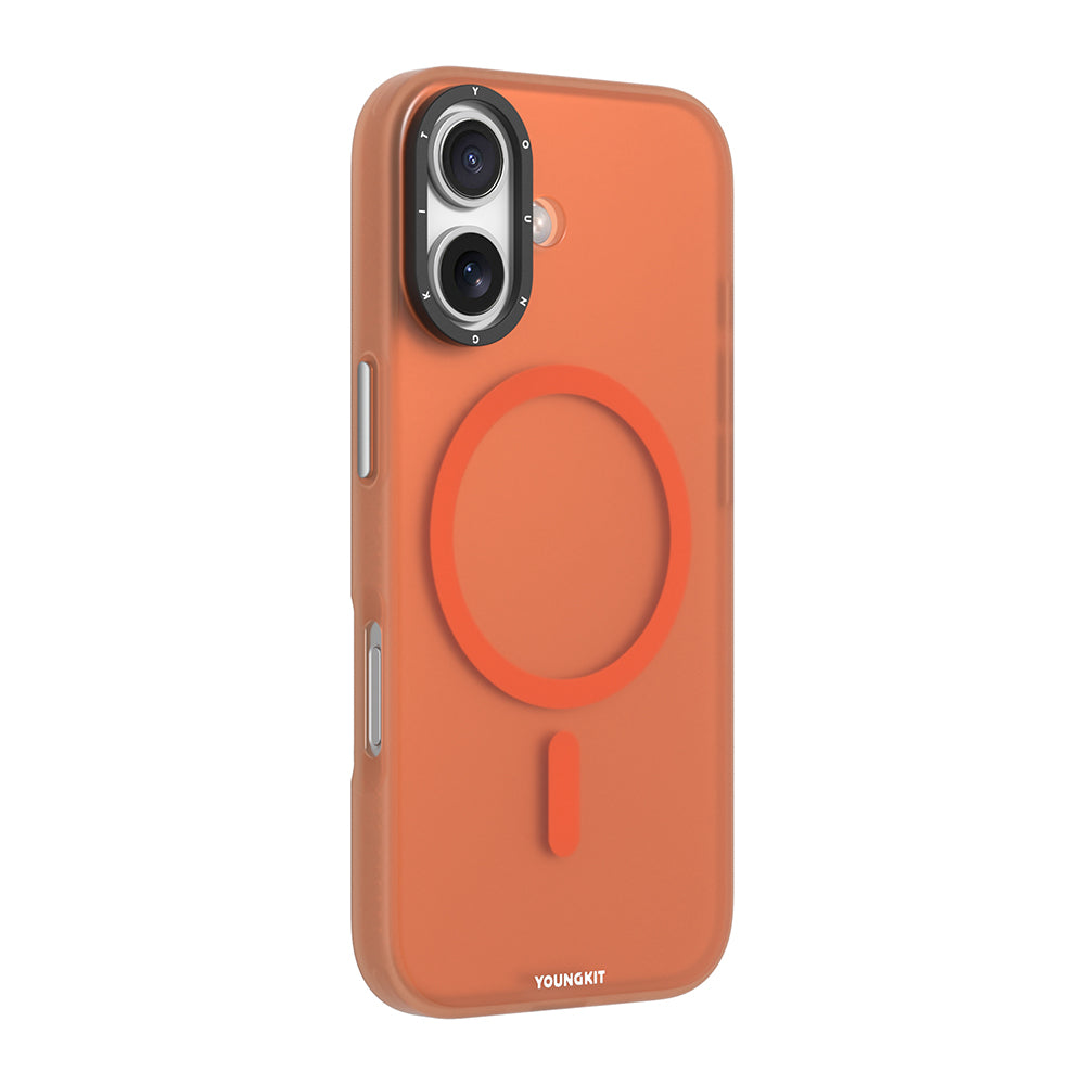 iPhone 17 Kılıf M-safe Şarj Özellikli Youngkit Hidden Sand Serisi Kapak
