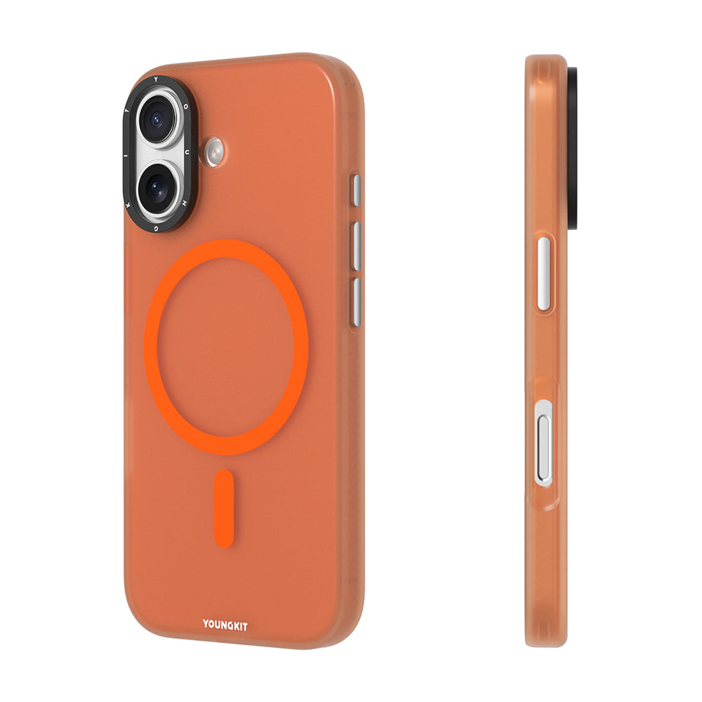 iPhone 17 Kılıf M-safe Şarj Özellikli Youngkit Hidden Sand Serisi Kapak