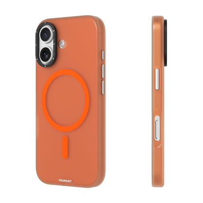 iPhone 17 Kılıf M-safe Şarj Özellikli Youngkit Hidden Sand Serisi Kapak