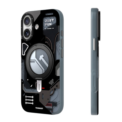 iPhone 17 Kılıf M-safe Şarj Özellikli Youngkit Starship Serisi Kapak