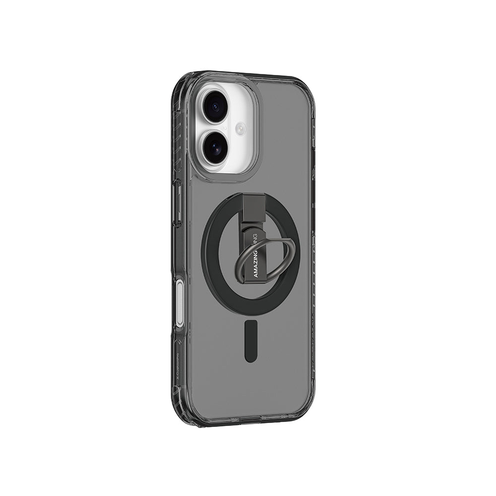 iPhone 17 Kılıf M-safe Şarj Özellikli Yüzük Standlı Amazingthing Titan Pro Serisi Kapak