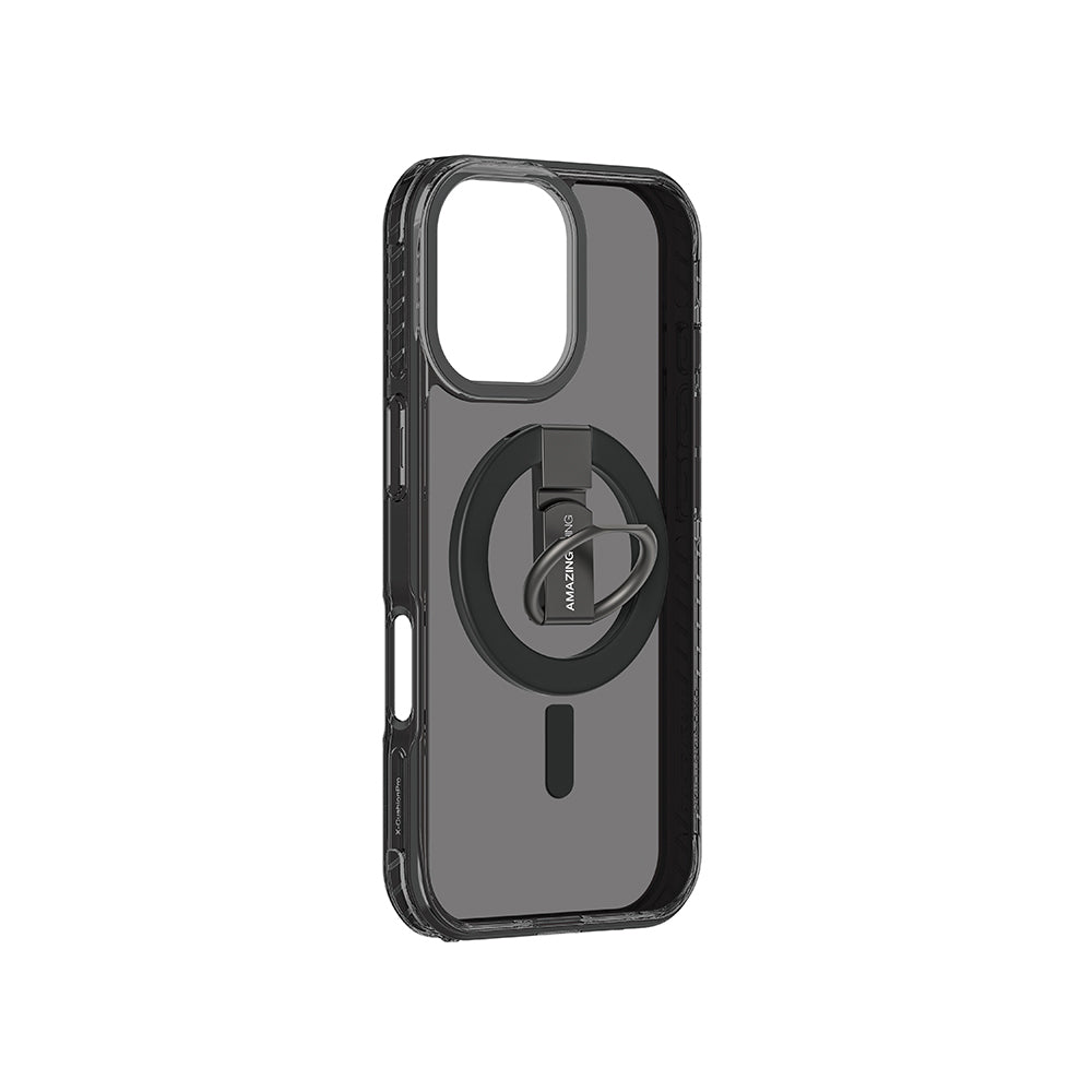 iPhone 17 Kılıf M-safe Şarj Özellikli Yüzük Standlı Amazingthing Titan Pro Serisi Kapak