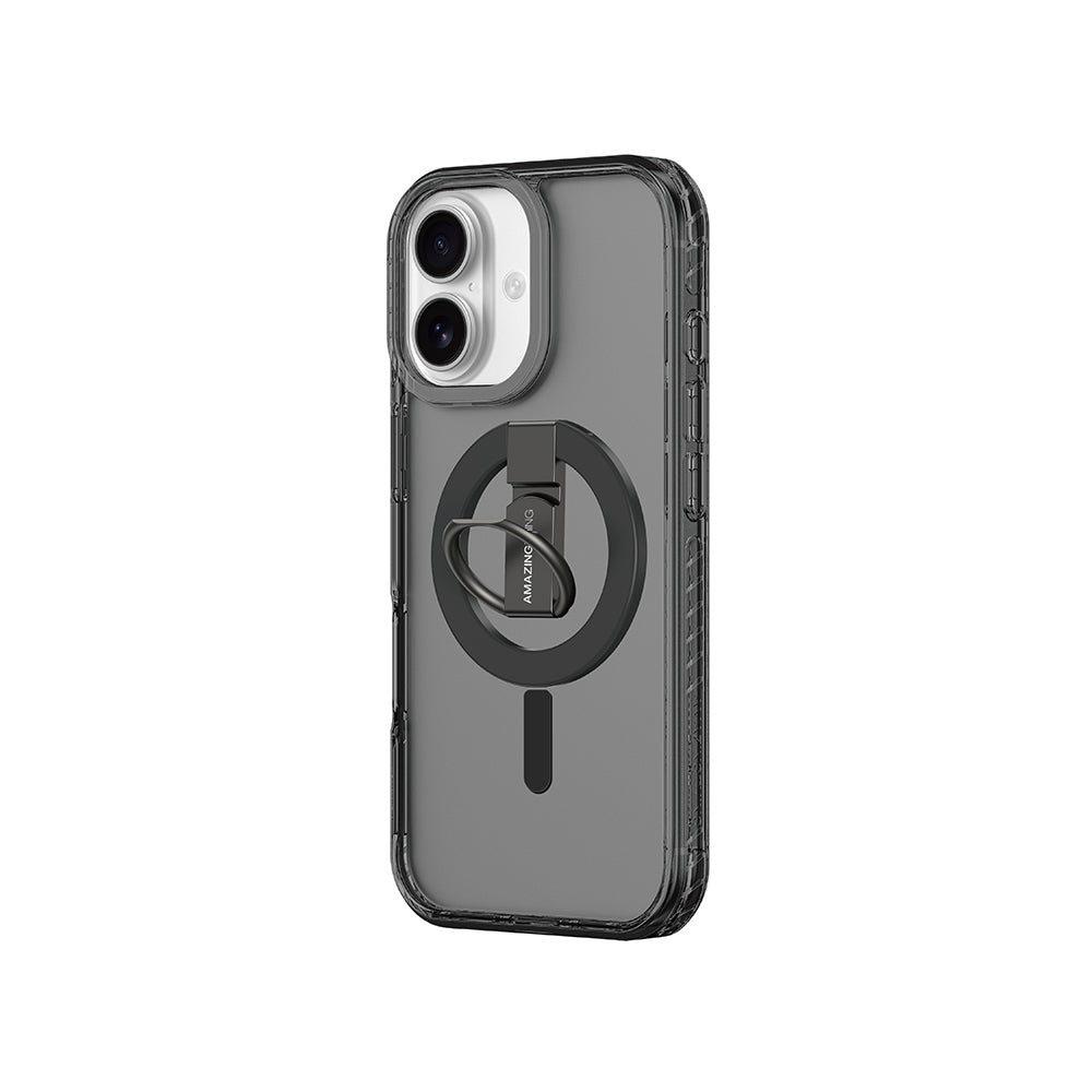 iPhone 17 Kılıf M-safe Şarj Özellikli Yüzük Standlı Amazingthing Titan Pro Serisi Kapak